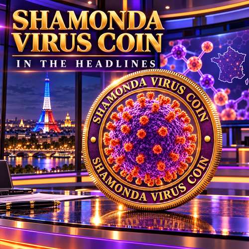Shamonda Virus Coin in the headlines — news studio artwork